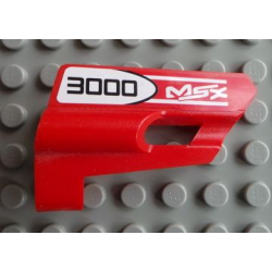 Technic, Panel Fairing #25 Small Short, Small Hole, Side A with '3000 MSX' Pattern (Sticker) - Set 8682