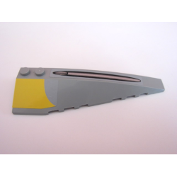 Wedge 10 x 3 Right with Cannon Ridge and Yellow Pattern (Stickers) - Set 7877