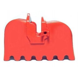 Horse Barding, Ruffled Edge - Red