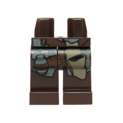 Hips and Legs with SW Dark Bluish Gray Robe with Spirals, Straps with Bottle and Dark Tan Pouch Pattern Hips and Legs with SW Dark Bluish Gray Robe with Spirals, Straps with Bottle and Dark Tan Pouch Pattern