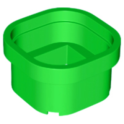 Cylinder Warp Pipe 6 x 6 x 3 1/3 - Bright Green
