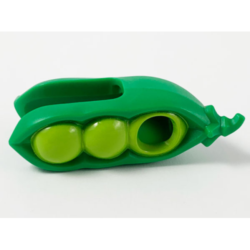 Деталь LEGO 66974pb01 Minifigure, Headgear Head Cover, Costume Pea Pod with Lime Peas Pattern