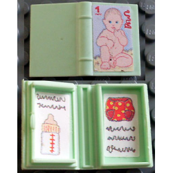 Minifigure, Utensil Book 2 x 3 with Baby Pattern (Stickers) - Sets 3112 / 3241 - Red Minifigure, Utensil Book 2 x 3 with Baby Pattern (Stickers) - Sets 3112 / 3241 - Red