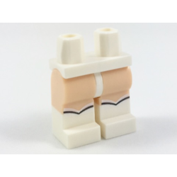 Hips and Light Nougat Legs with White Boots with Curved Top Pattern Hips and Light Nougat Legs with White Boots with Curved Top Pattern