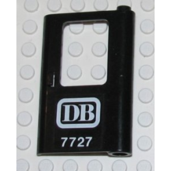 Door 1 x 4 x 5 Train Right, Thin Support at Bottom with 'DB 7727' Pattern (Sticker) - Set 7727 Door 1 x 4 x 5 Train Right, Thin Support at Bottom with 'DB 7727' Pattern (Sticker) - Set 7727