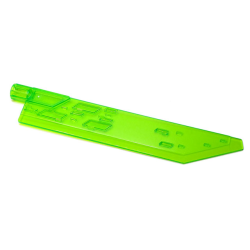 Propeller 1 Blade 14L with Axle Hole (Sword Blade) - Trans-Bright Green