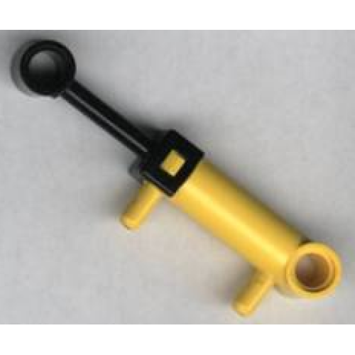 Деталь LEGO x189c01 Pneumatic Cylinder with 2 Inlets Small (32mm) - Yellow