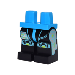 Hips and Black Legs with Dark Azure and Silver Circuitry and Knee Pads Pattern Hips and Black Legs with Dark Azure and Silver Circuitry and Knee Pads Pattern