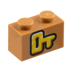 Brick 1 x 2 with Yellow Key with Black Outline Pattern (Super Mario Key Block) Brick 1 x 2 with Yellow Key with Black Outline Pattern (Super Mario Key Block)