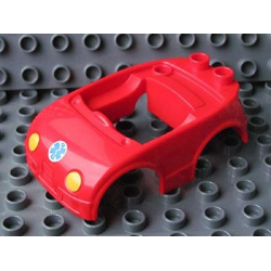 Duplo Car Body with 2 Studs on Back and Yellow Headlights and EMT Star of Life Pattern (fits over Car Base 2 x 4) Duplo Car Body with 2 Studs on Back and Yellow Headlights and EMT Star of Life Pattern (fits over Car Base 2 x 4)