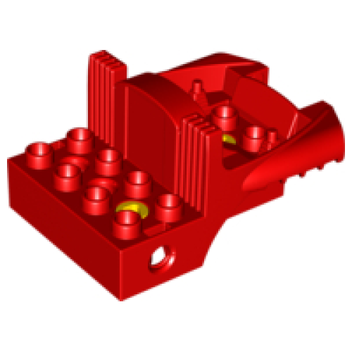 Деталь LEGO 31196c01 Duplo, Toolo Cockpit 4 x 6 - Red