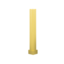 Support 2 x 2 x 11 Solid Pillar - Light Yellow