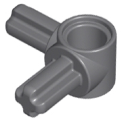 Technic, Axle and Pin Connector Hub with 2 Perpendicular Axles - Dark Bluish Gray Technic, Axle and Pin Connector Hub with 2 Perpendicular Axles - Dark Bluish Gray