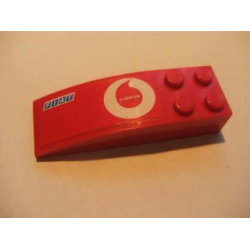 Slope, Curved 6 x 2 with Vodafone and Fiat Logo Pattern Right (Sticker) - Set 8362