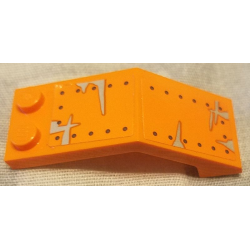 Windscreen 5 x 2 x 1 2/3 with Rivets and Silver Smudges Pattern (Stickers) - Set 70914