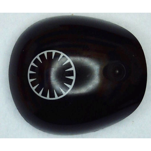 Деталь LEGO 21560pb06 Large Figure Armor, Round, Smooth with SW First Order Logo Pattern