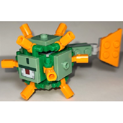 Minecraft Guardian (Medium Azure Brick 2 x 2 Inside) - Brick Built