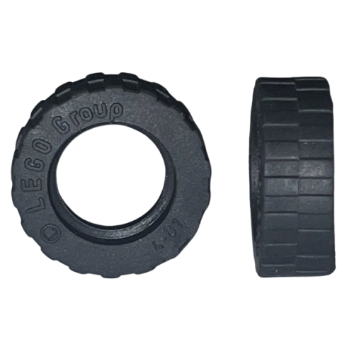 Деталь LEGO 42611 Tire 17.5mm D. x 6mm with Shallow Staggered Treads - Black