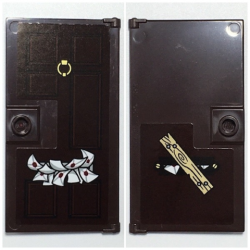 Door 1 x 4 x 6 with Stud Handle with Letters in Mail Slot and Nailed Board with Wood Grain on Back Pattern (Stickers) - Set 75968 Door 1 x 4 x 6 with Stud Handle with Letters in Mail Slot and Nailed Board with Wood Grain on Back Pattern (Stickers) - Set 75968