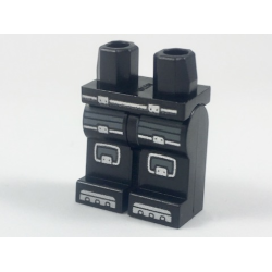 Hips and Legs with Silver and Gray Space Armor Pattern Hips and Legs with Silver and Gray Space Armor Pattern