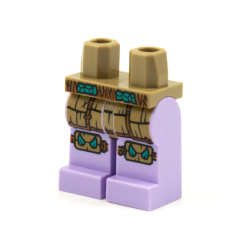 Hips and Lavender Legs with Dark Orange Ropes, Dark Tan Armor, Dark Turquoise Spikes on Knee Pads Pattern Hips and Lavender Legs with Dark Orange Ropes, Dark Tan Armor, Dark Turquoise Spikes on Knee Pads Pattern