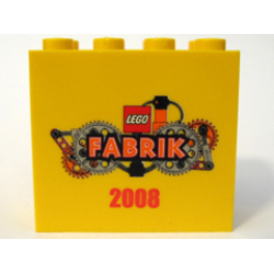 Brick 2 x 4 x 3 with LEGO Fabrik 2008 Pattern B