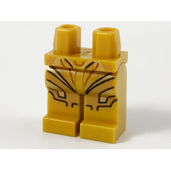 Hips and Legs with Armor Plates, Black and Reddish Brown Contour Lines and Medium Nougat Scales Pattern Hips and Legs with Armor Plates, Black and Reddish Brown Contour Lines and Medium Nougat Scales Pattern