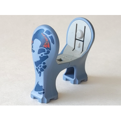 Dinosaur Legs Short with Light Gray Middle Section with Dark Blue, Dark Gray, and Red Pattern Dinosaur Legs Short with Light Gray Middle Section with Dark Blue, Dark Gray, and Red Pattern