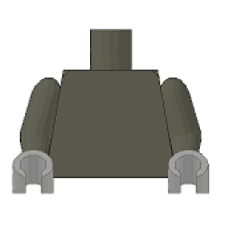 Torso Plain / Dark Gray Arms / Light Gray Hands Torso Plain / Dark Gray Arms / Light Gray Hands