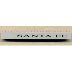 Brick 1 x 12 with 'SANTA FE' Pattern (Sticker) - Set 10020 Brick 1 x 12 with 'SANTA FE' Pattern (Sticker) - Set 10020