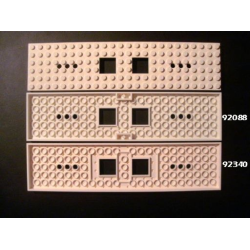 Train Base 6 x 24 with 2 Square Cutouts and 3 Round Holes Each End - Black