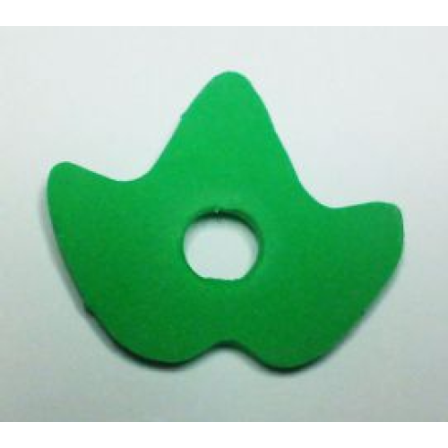 Деталь LEGO bb0645 Foam Scala Leaf 4 x 3 with Hole