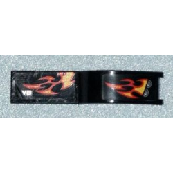 Vehicle, Mudguard 1 x 4 1/2 with Headlights and Flames Pattern Model Right Side (Stickers) - Set 7802 Vehicle, Mudguard 1 x 4 1/2 with Headlights and Flames Pattern Model Right Side (Stickers) - Set 7802