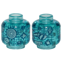 Minifigure, Head without Face with Systar System Stellar Map Pattern