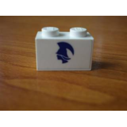 Brick 1 x 2 with Blue Britannia Logo Pattern Model Left Side (Sticker) - Set 1599