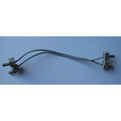 Electric, Wire 12V / 4.5V with 2 Leads, 15 Studs (12cm) Long with 4 Light Gray Electric, Connector, 1-Way Male Squared Electric, Wire 12V / 4.5V with 2 Leads, 15 Studs (12cm) Long with 4 Light Gray Electric, Connector, 1-Way Male Squared