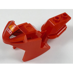 Motorcycle Fairing, Racing (Sport) Bike with Headlights, Fire Logo and Three White Squares Pattern Motorcycle Fairing, Racing (Sport) Bike with Headlights, Fire Logo and Three White Squares Pattern