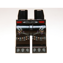 Hips and Legs with Red Belt, Silver Buckles and Dark Bluish Gray Talons Pattern Hips and Legs with Red Belt, Silver Buckles and Dark Bluish Gray Talons Pattern