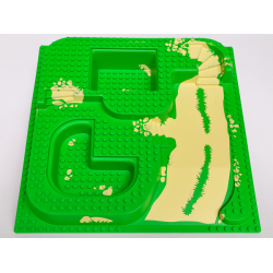 Baseplate, Raised 32 x 32 Three Level with Yellow Dirt Pattern Baseplate, Raised 32 x 32 Three Level with Yellow Dirt Pattern