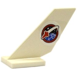 Tail Shuttle with Space Shuttle Logo on White Background Pattern on Both Sides (Stickers) - Set 60079 Tail Shuttle with Space Shuttle Logo on White Background Pattern on Both Sides (Stickers) - Set 60079