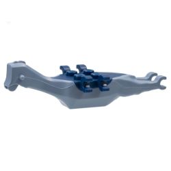 Dinosaur Body Pteranodon, 4 Studs, 6 Clips with Fixed Dark Blue Top