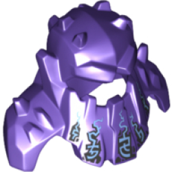 Minifigure, Headgear Head Cover, Armor Spiked with Shoulder Pads, Electricity Shooting Up Pattern Minifigure, Headgear Head Cover, Armor Spiked with Shoulder Pads, Electricity Shooting Up Pattern