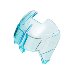 Glass for Aircraft Fuselage Curved Forward 6 x 8 Top - Trans-Light Blue