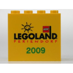 Brick 2 x 4 x 3 with Legoland Feriendorf 2009 Pattern