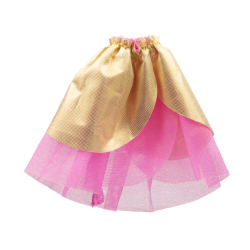 Belville, Clothes Skirt Long, Sheer with Gold Outer Layer