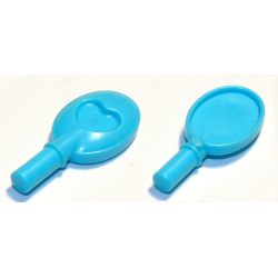 Friends Accessories Hand Mirror with Heart on Reverse - Medium Azure Friends Accessories Hand Mirror with Heart on Reverse - Medium Azure