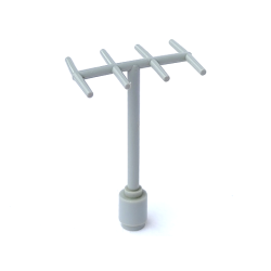 Antenna with Side Spokes - Light Gray