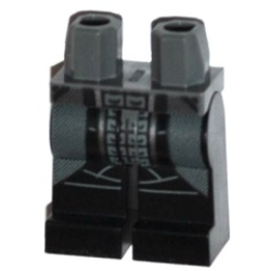 Hips and Black Legs with Dark Bluish Gray Robes over Armor Pattern Hips and Black Legs with Dark Bluish Gray Robes over Armor Pattern