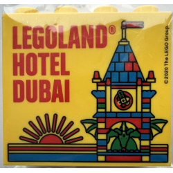 Brick 2 x 4 x 3 with LEGOLAND Hotel Dubai Pattern Brick 2 x 4 x 3 with LEGOLAND Hotel Dubai Pattern