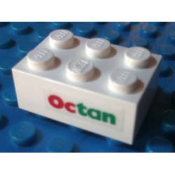 Brick 2 x 3 with Octan Pattern Right (Sticker) - Sets 6397 / 6472 Brick 2 x 3 with Octan Pattern Right (Sticker) - Sets 6397 / 6472